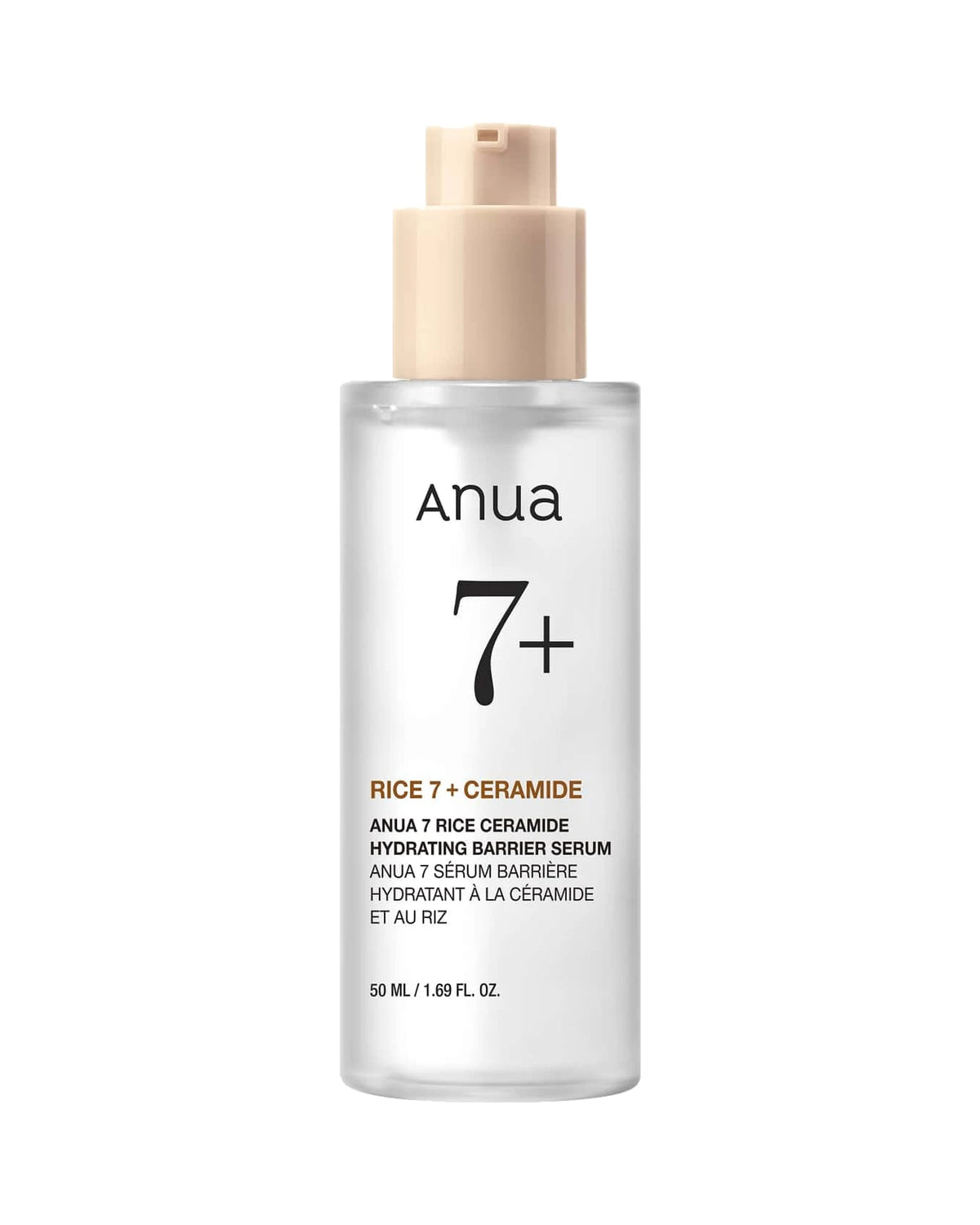 Anua · Rice 7 Ceramide Hydrating Barrier Serum · 50 ml