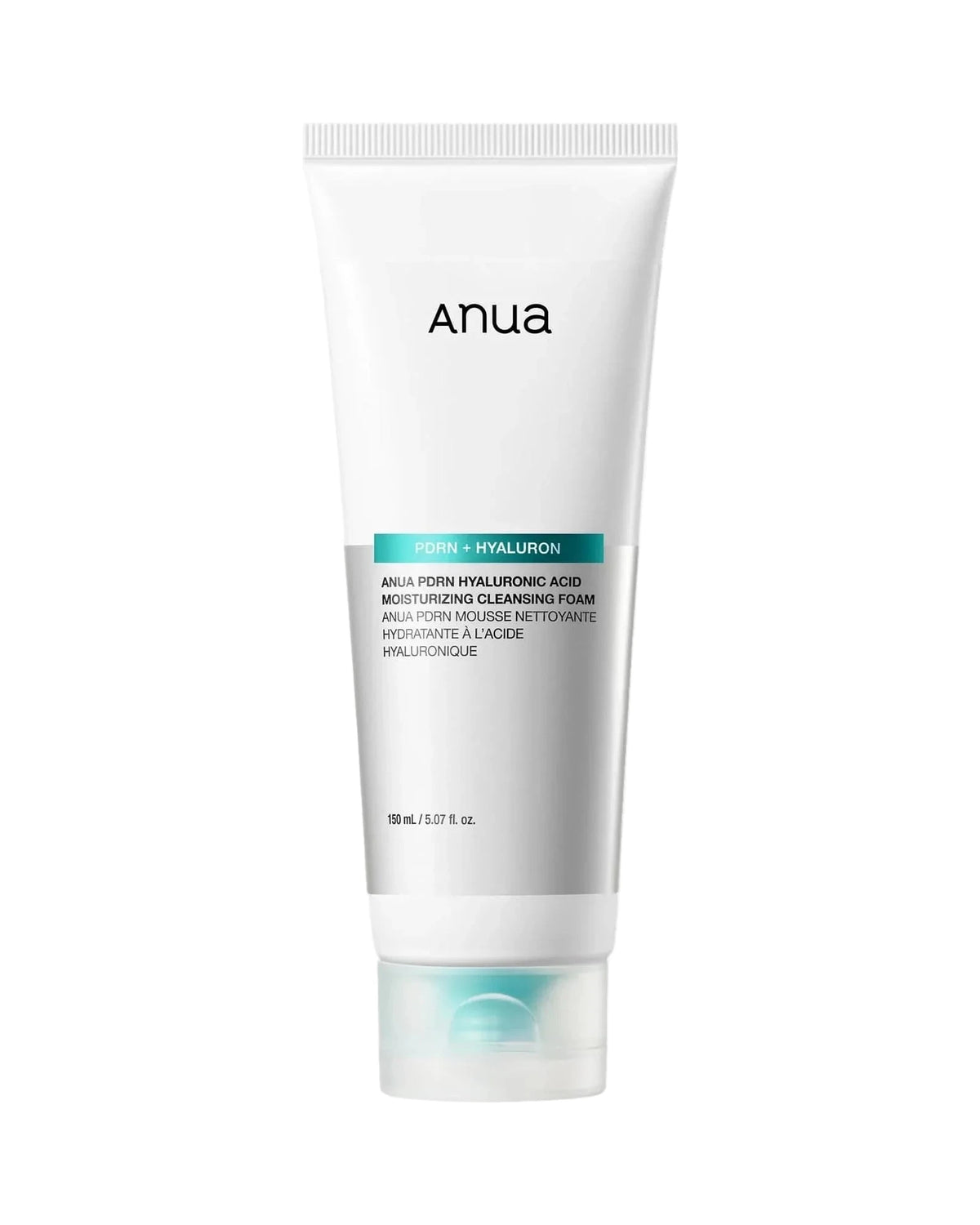 Anua · PDRN Hyaluronic Acid Moisturizing Cleansing Foam · 150 ml