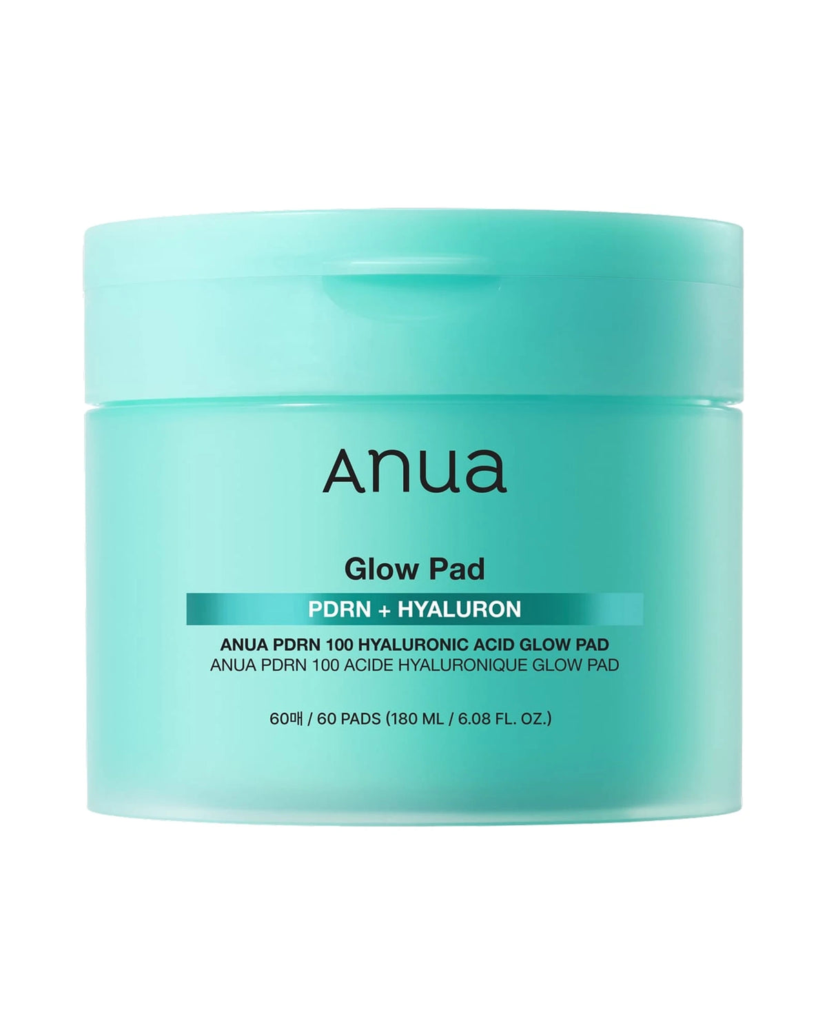 Anua · PDRN 100 Hyaluronic Acid Glow Pad · 180 ml / 60 pzas