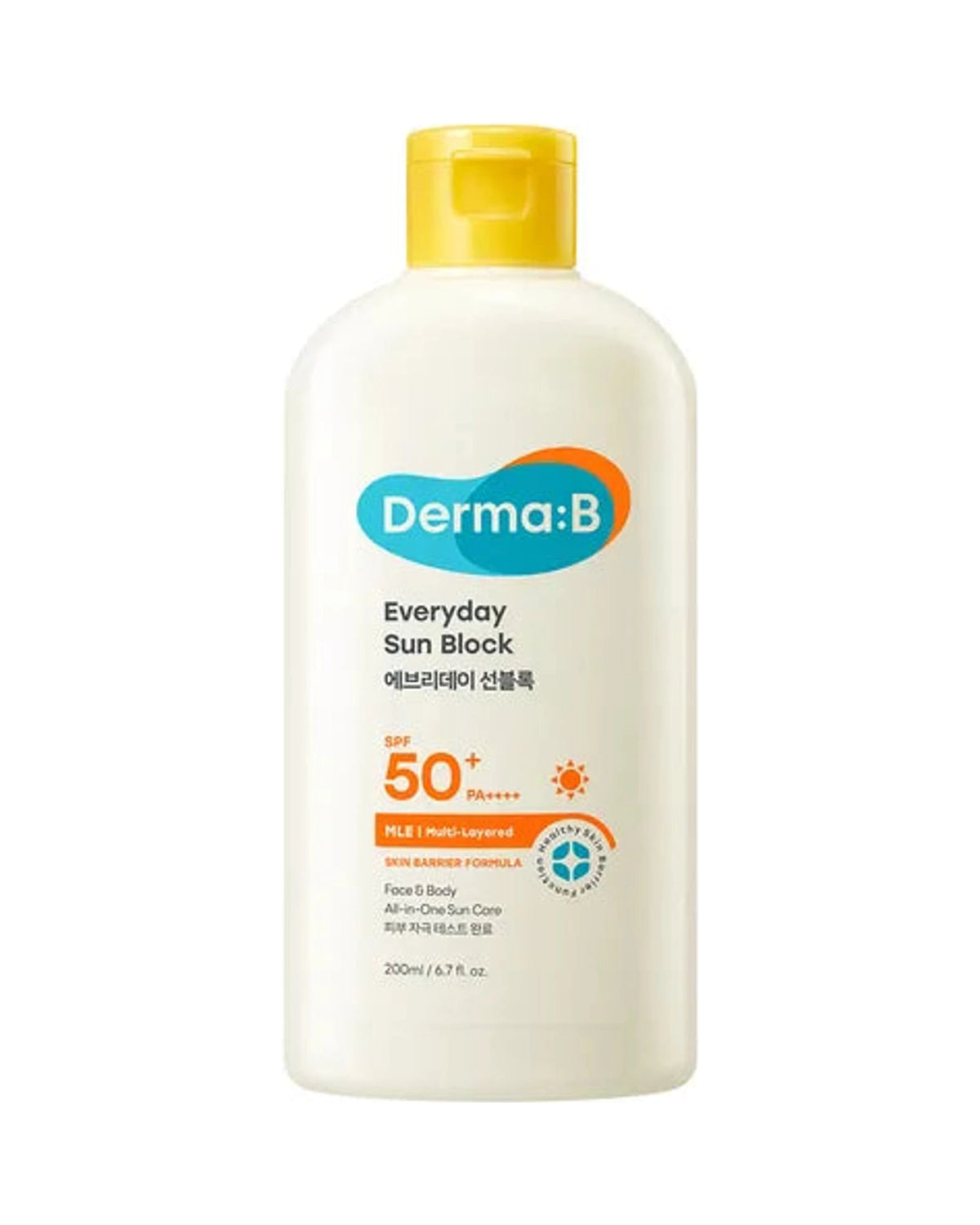 Derma:B · Everyday Sun Block SPF50+ PA++++ · 200 ml