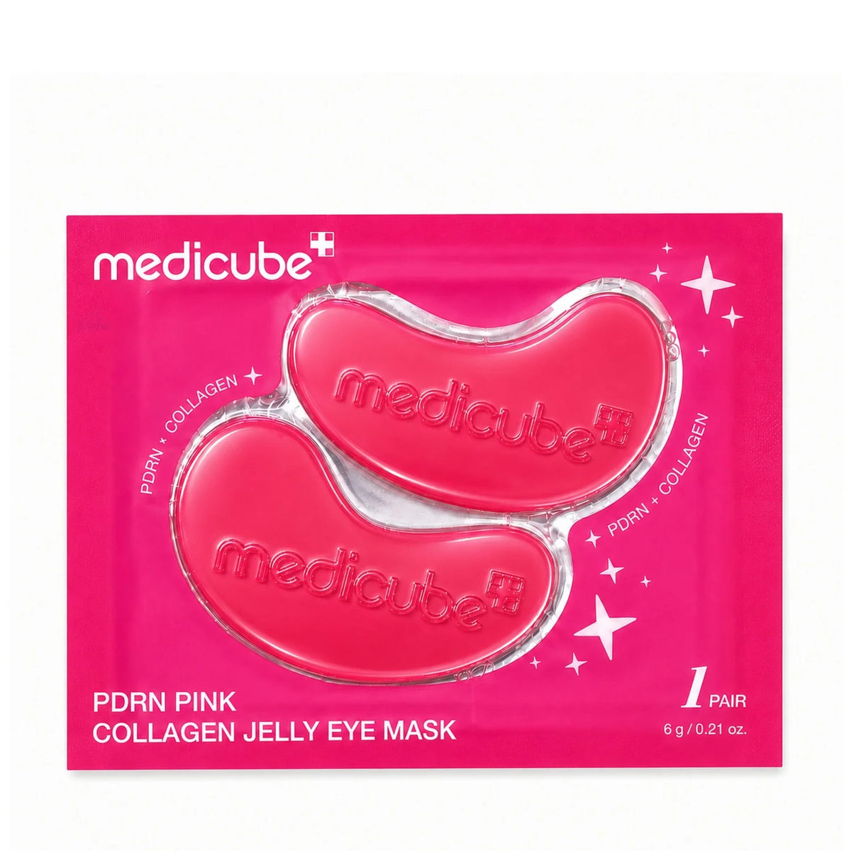 PDRN Pink Collagen Jelly Eye Mask (Parches de Hidrogel para Ojos)