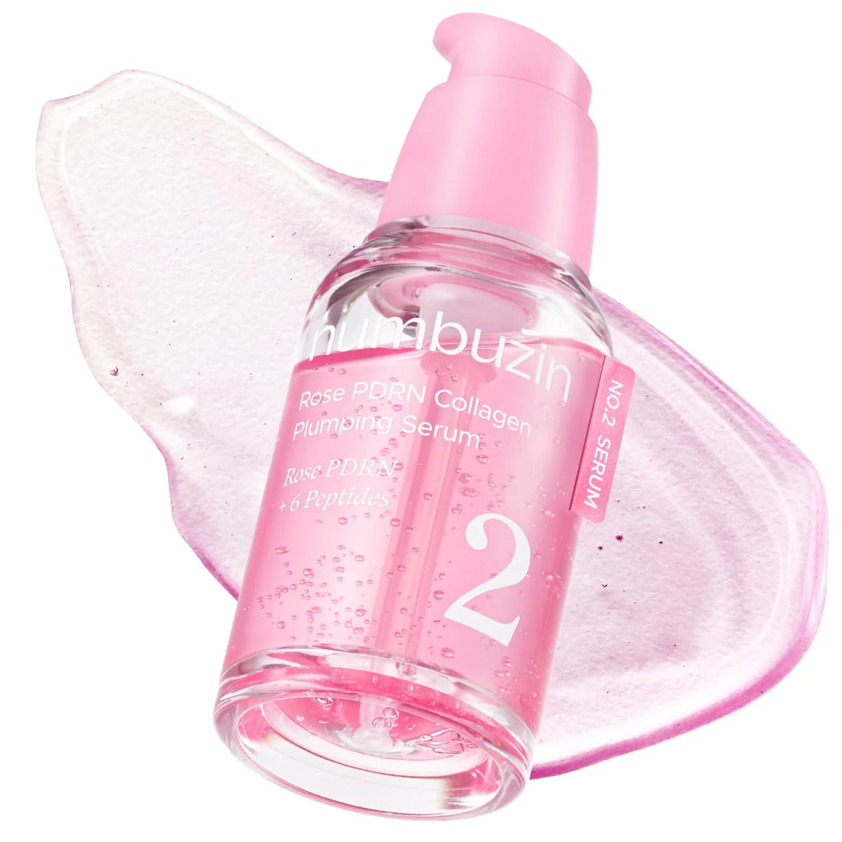 Numbuzin · No.2 Rose PDRN Collagen Plumping Serum · textura