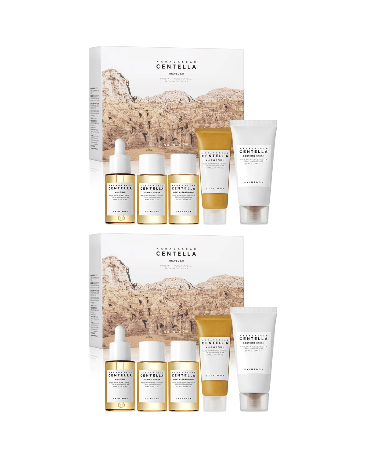 Skin1004 · Madagascar Centella Travel Kit · paquete de 2 kits