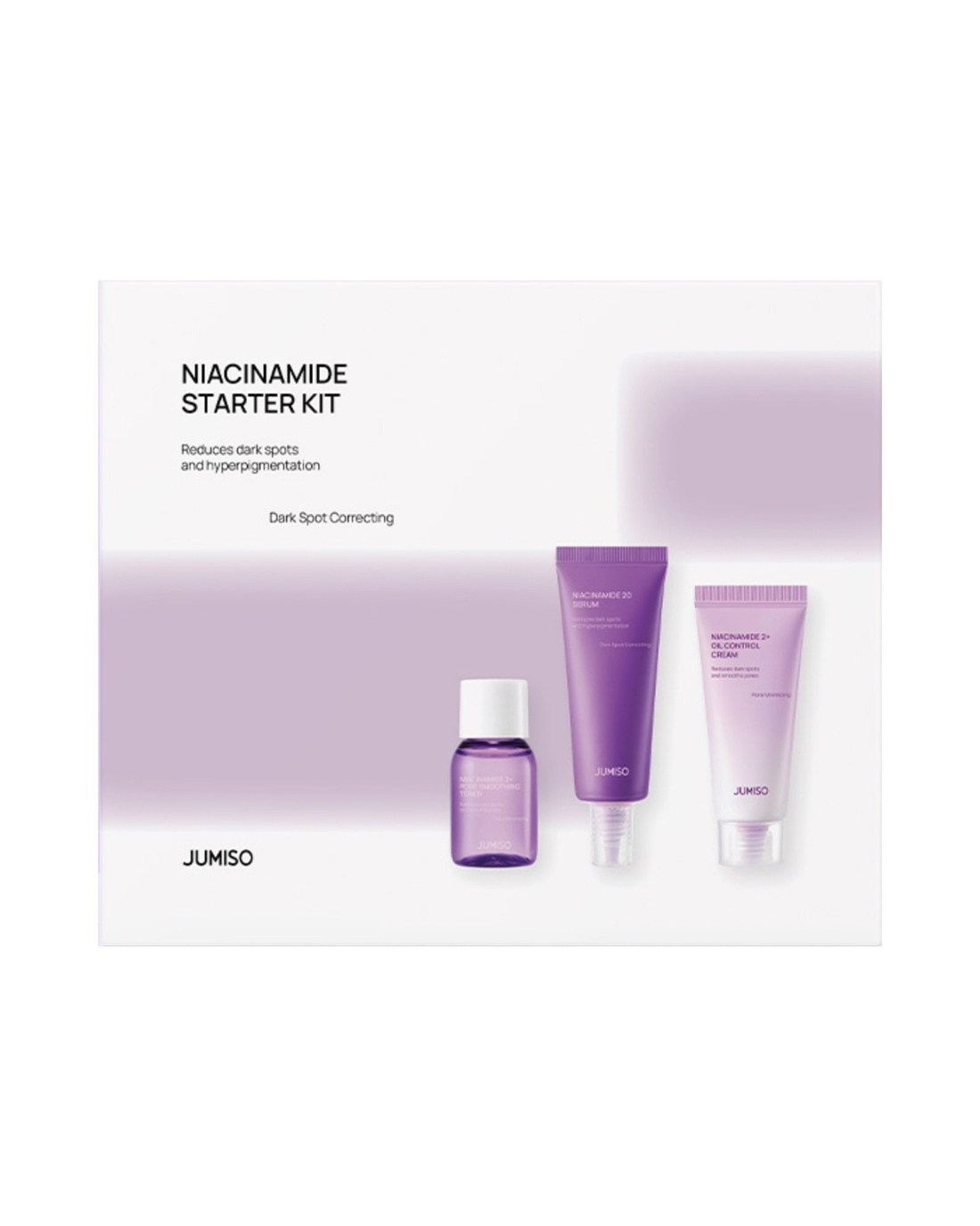 Jumiso · Niacinamide Starter Kit 3 piezas · 3 piezas tamaño pequeño