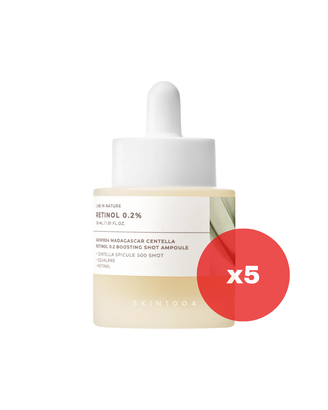 Madagascar Centella Retinol 0.2 Boosting Shot Ampoule - 5 pzas (Suero Reafirmante)