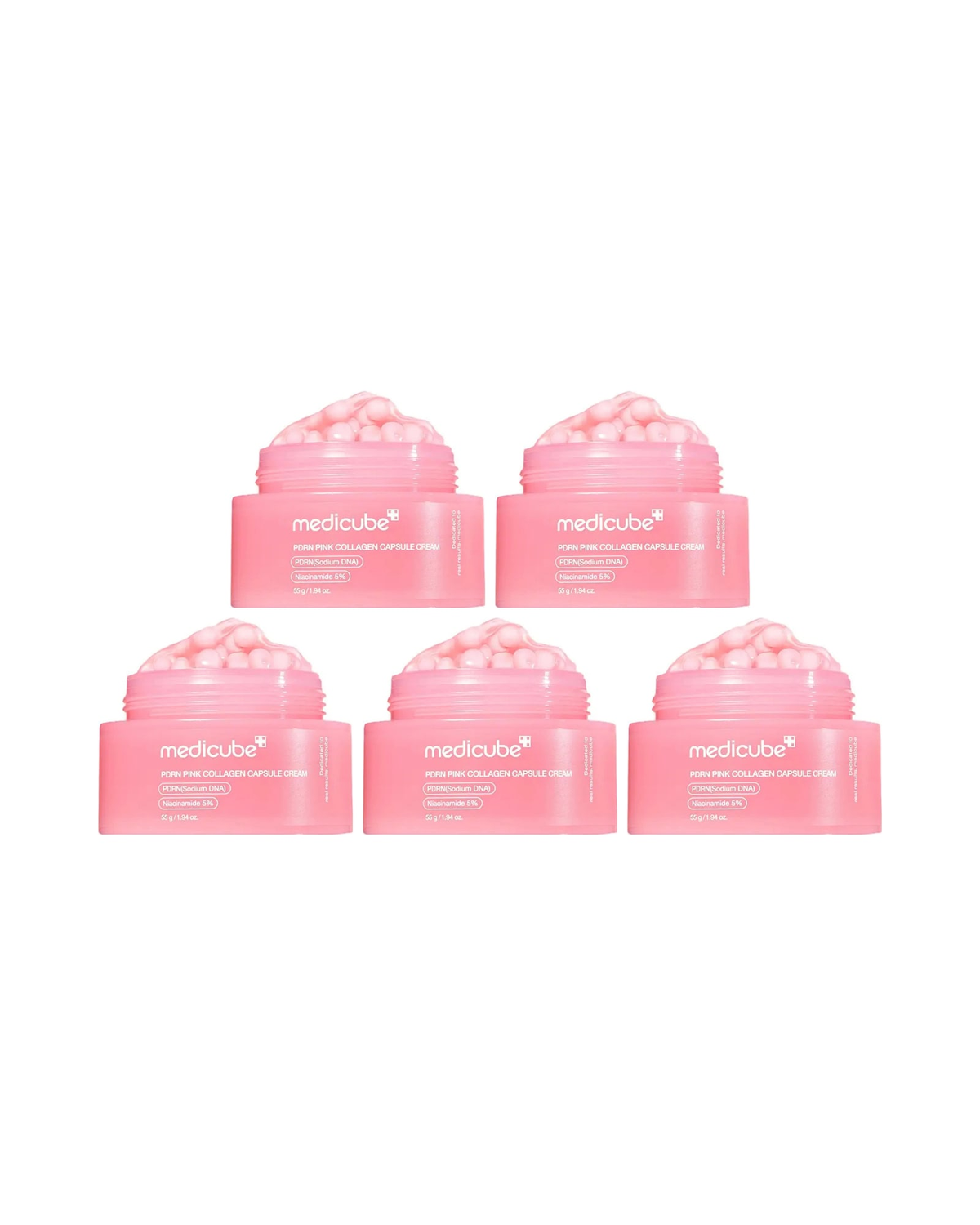 Medicube · PDRN Pink Collagen Capsule Cream · paquete de 5 piezas