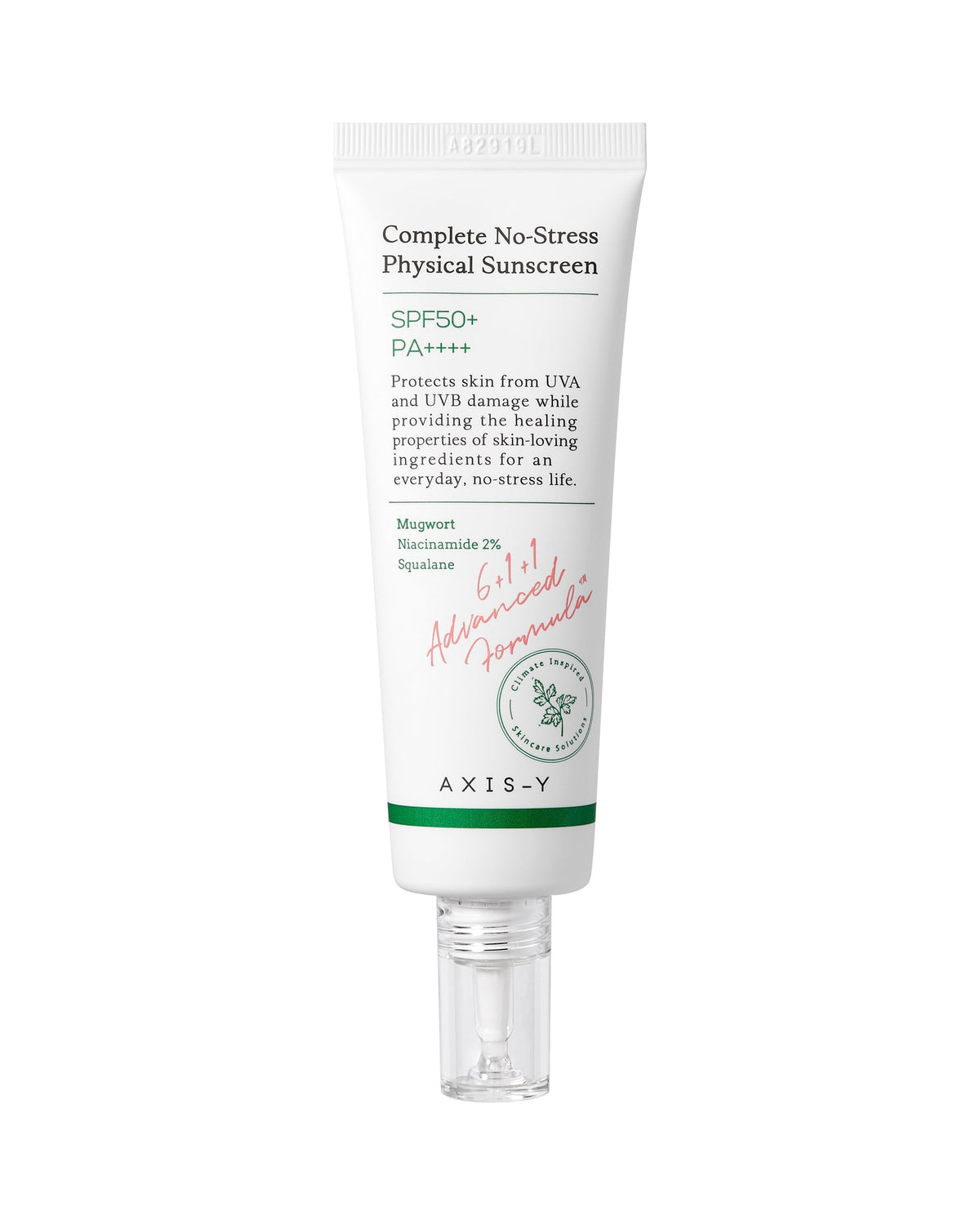 Axis-y · Complete No-Stress Physical Sunscreen · 50 ml