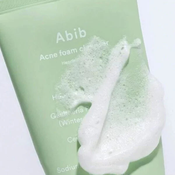 Abib · Acne Foam Cleanser Heartleaf Foam · textura