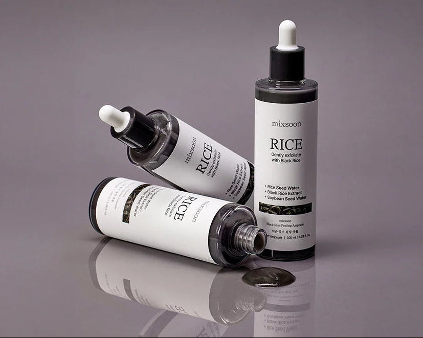 Mixsoon Black Rice peeling Ampoule (Suero Exfoliante de Arroz Negro)