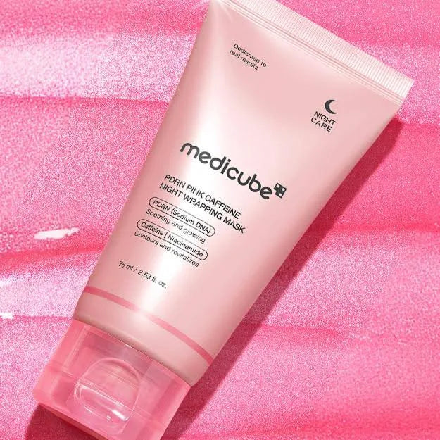 PDRN Pink Caffeine Night Wrapping Mask (Mascarilla de Noche con Cafeína)