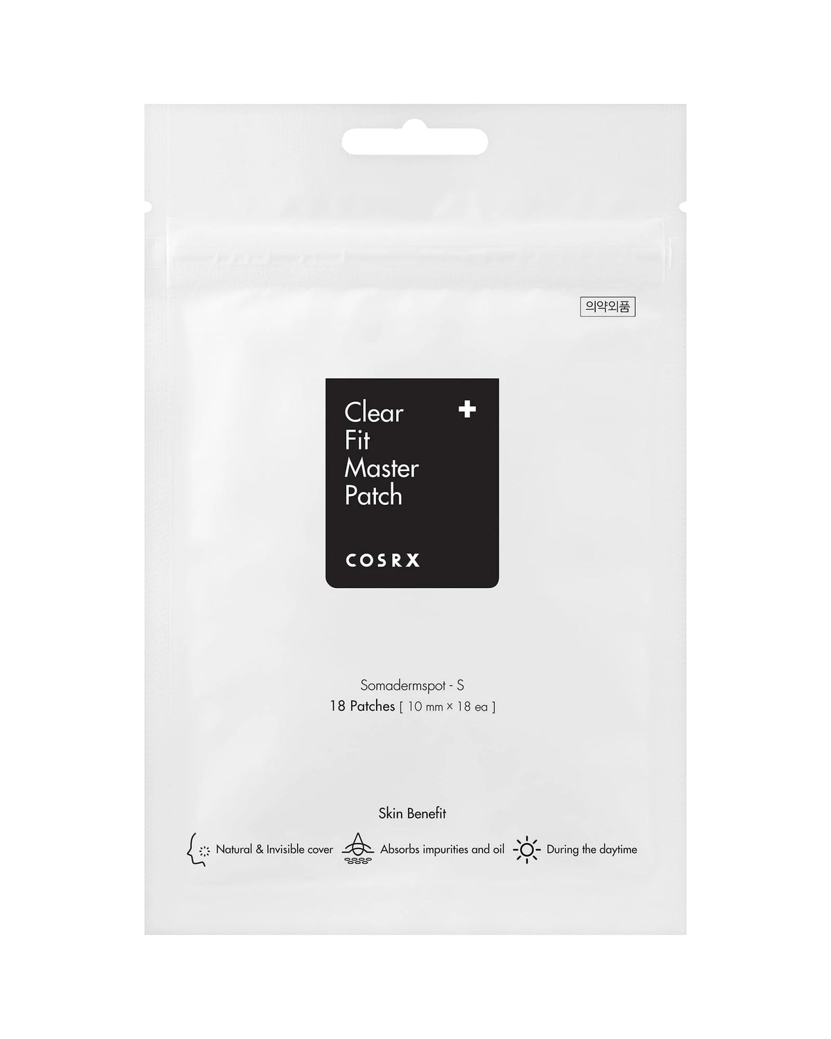 COSRX · Clear Fit Master Patch · 18 pzas del mismo tamaño