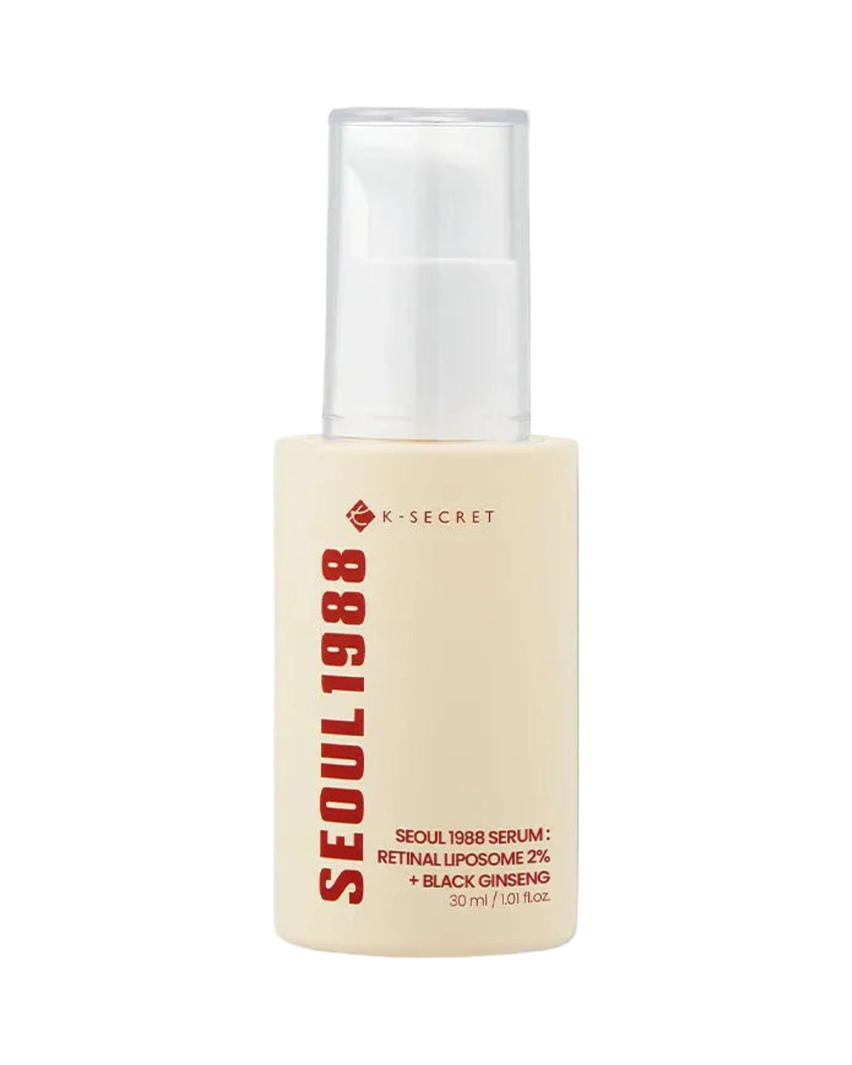K-Secret · SEOUL 1988 Serum : Retinal Liposome 2% + Black Ginseng · 30 ml