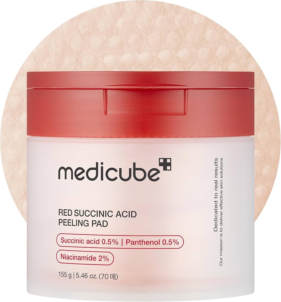 Red Succinic Acid Peeling Pad (Pads con Tónico Anti-Acné)