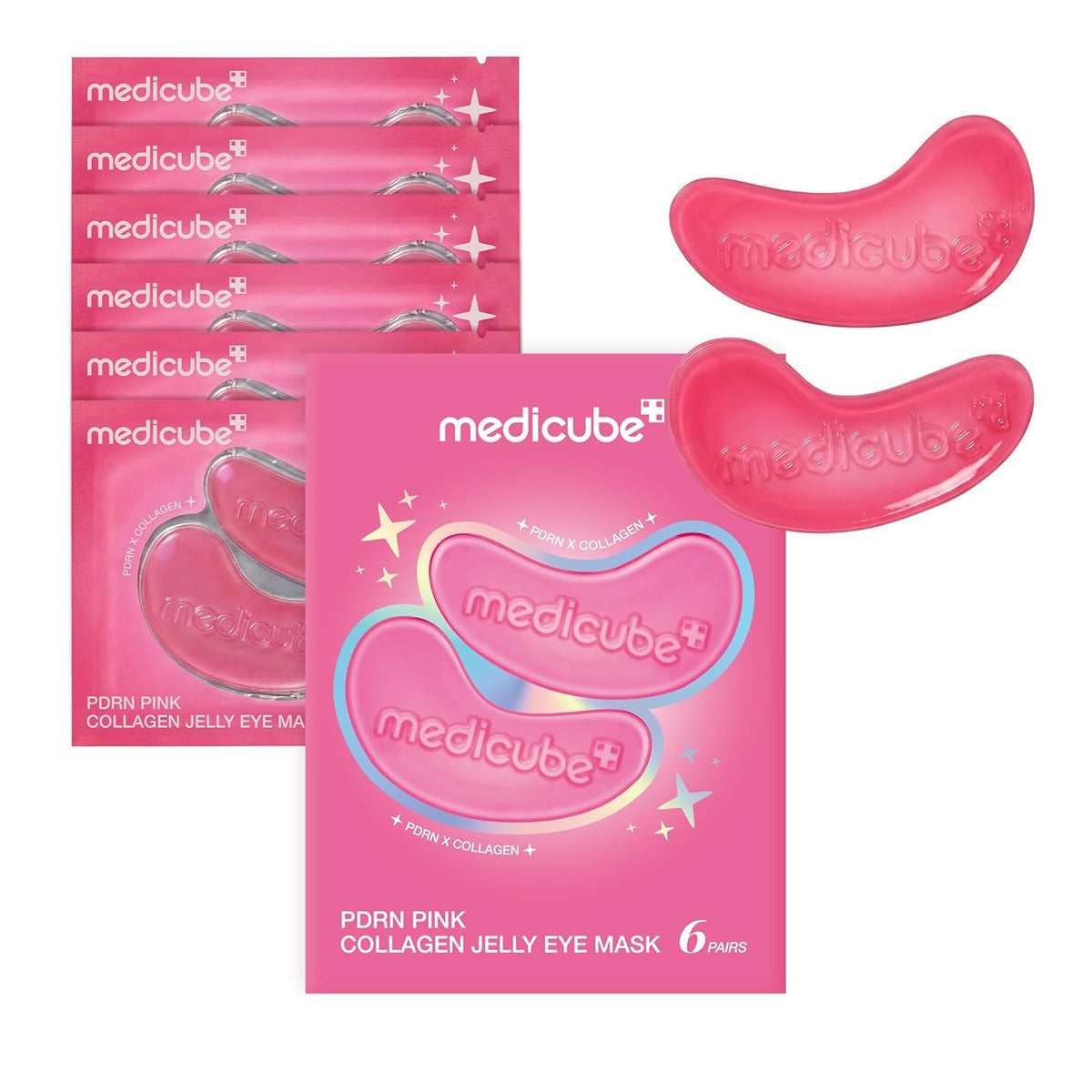 PDRN Pink Collagen Jelly Eye Mask (Parches de Hidrogel para Ojos)