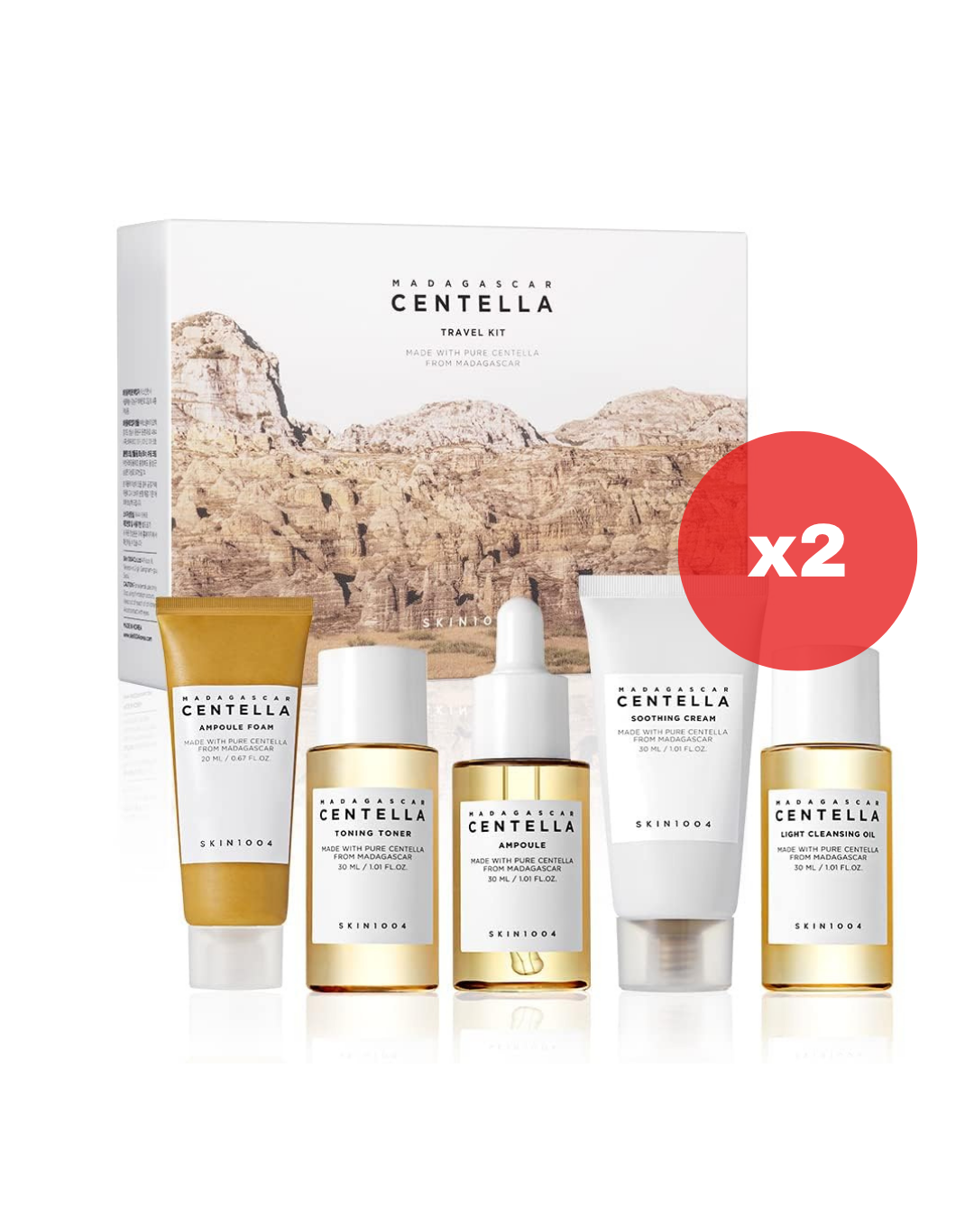 Madagascar Centella Travel Kit - 2 pzas (Kit de Viaje)