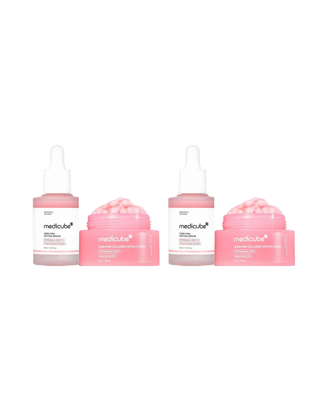 Medicube · PDRN Pink Duo: Serum + Capsule Cream · paquete de 2 duos