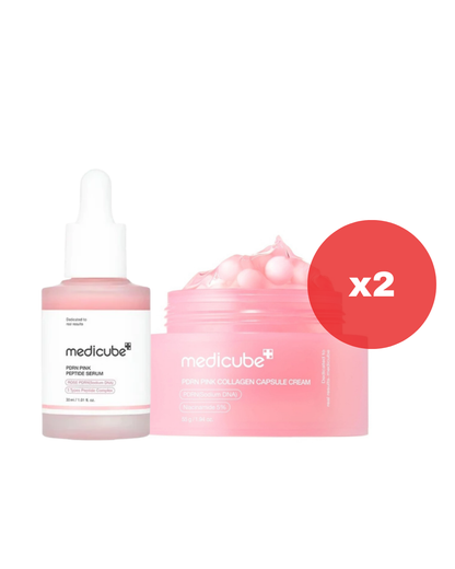 PDRN Pink Duo: Serum + Capsule Cream - 2 duos (Kit Hidratante)