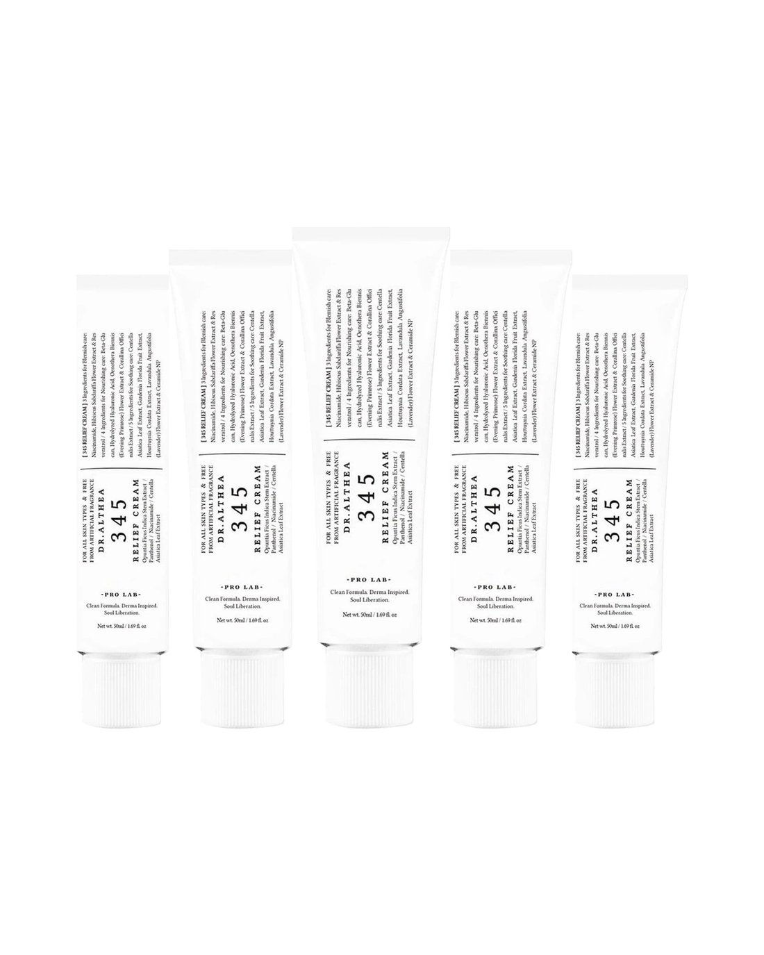 Dr.Althea · 345 Relief Cream · paquete de 5 piezas