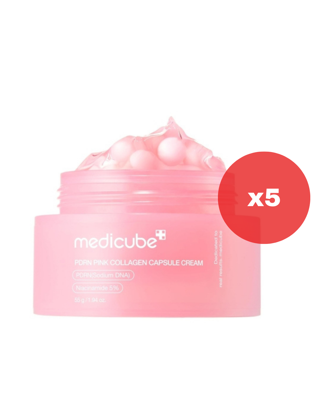 PDRN Pink Collagen Capsule Cream - 5 pzas (Crema Hidratante Reafirmante)