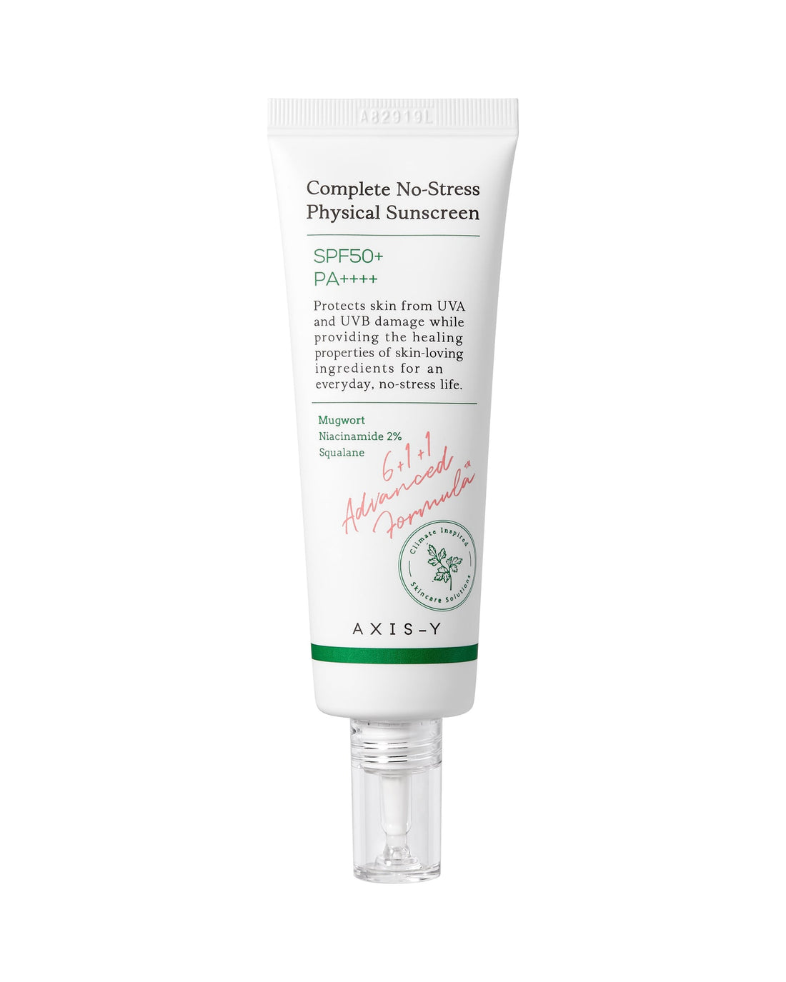 Axis-y · Complete No-Stress Physical Sunscreen · 50 ml