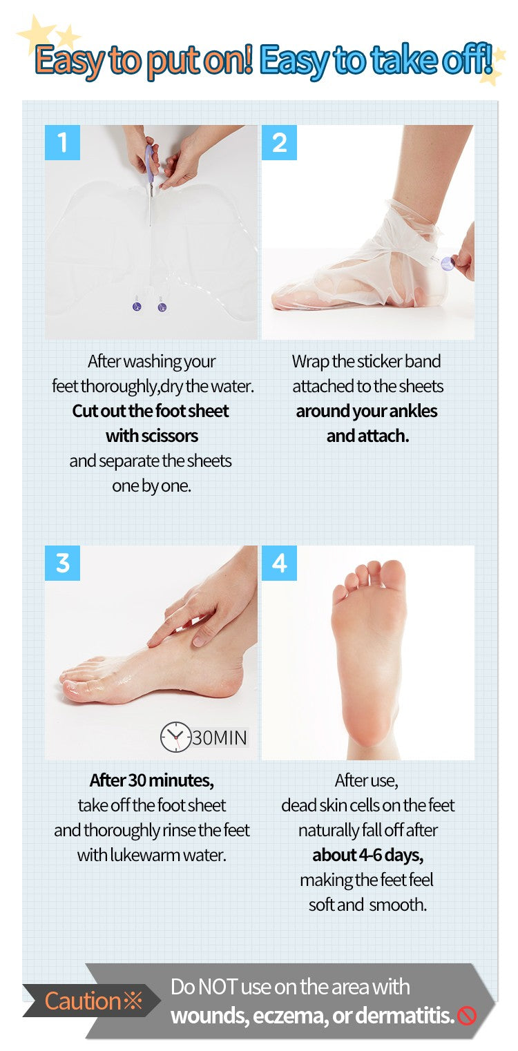 Soft Foot Peeling Socks (Exfoliante de Pies AHA y BHA)