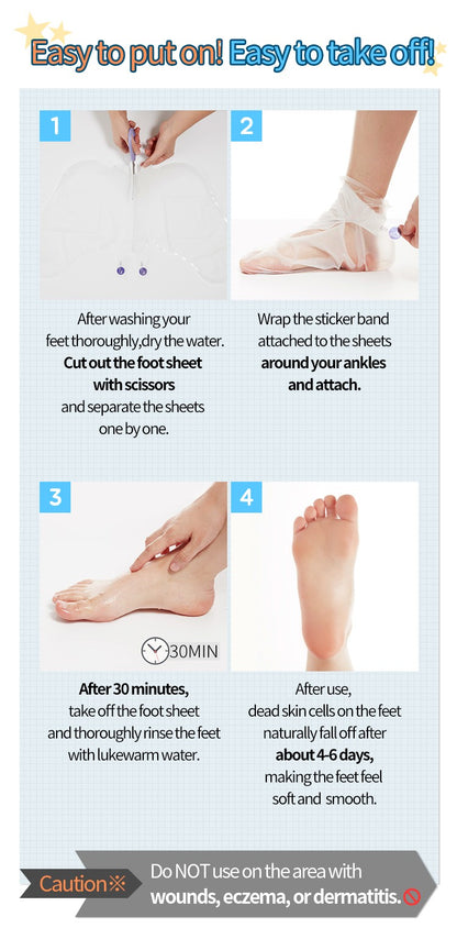Soft Foot Peeling Socks (Exfoliante de Pies AHA y BHA)