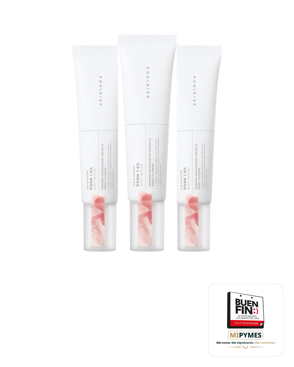 Skin1004 · Madagascar Centella PDRN 1.5 Cream · paquete de 3 piezas