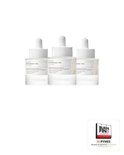 Skin1004 · Madagascar Centella Niacinamide 10 Boosting Shot Ampoule · paquete de 3 piezas