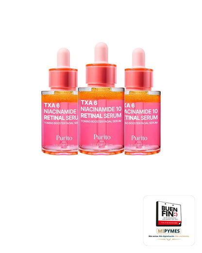 Purito · TXA 6 Niacinamide 10 Retinal Serum · paquete de 3 piezas