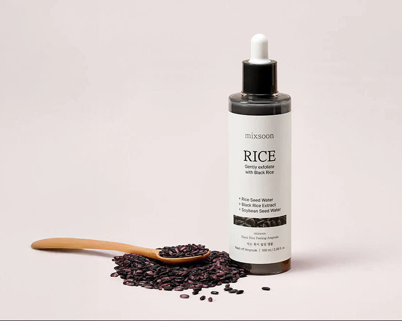 Mixsoon Black Rice peeling Ampoule (Suero Exfoliante de Arroz Negro)