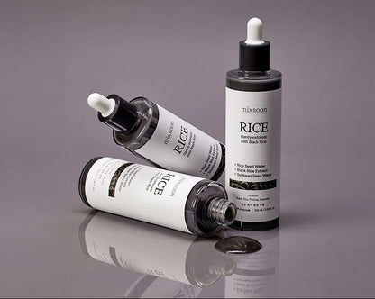 Mixsoon Black Rice peeling Ampoule (Suero Exfoliante de Arroz Negro)