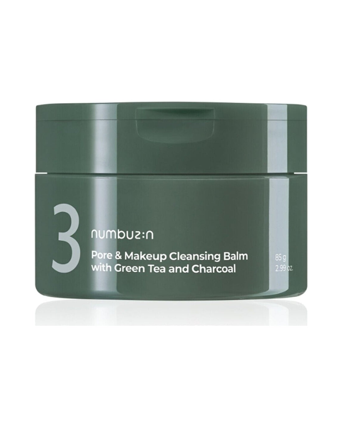 Numbuzin · No.3 Pore & Makeup Cleansing Balm with Green Tea and Charcoal · 85 g