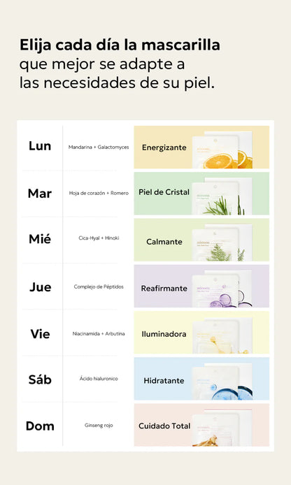 Daily Mask Pack (Mascarillas Faciales para Uso Diario)