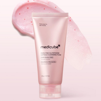 PDRN Pink Glutathione Capsule Cleansing Foam (Limpiador Facial en Espuma)