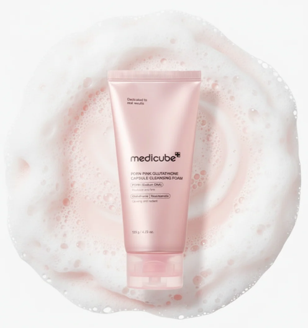 PDRN Pink Glutathione Capsule Cleansing Foam (Limpiador Facial en Espuma)