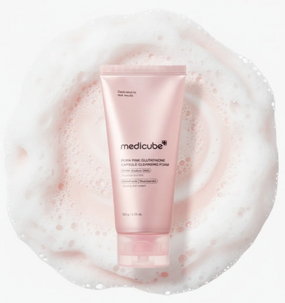 PDRN Pink Glutathione Capsule Cleansing Foam (Limpiador Facial en Espuma)