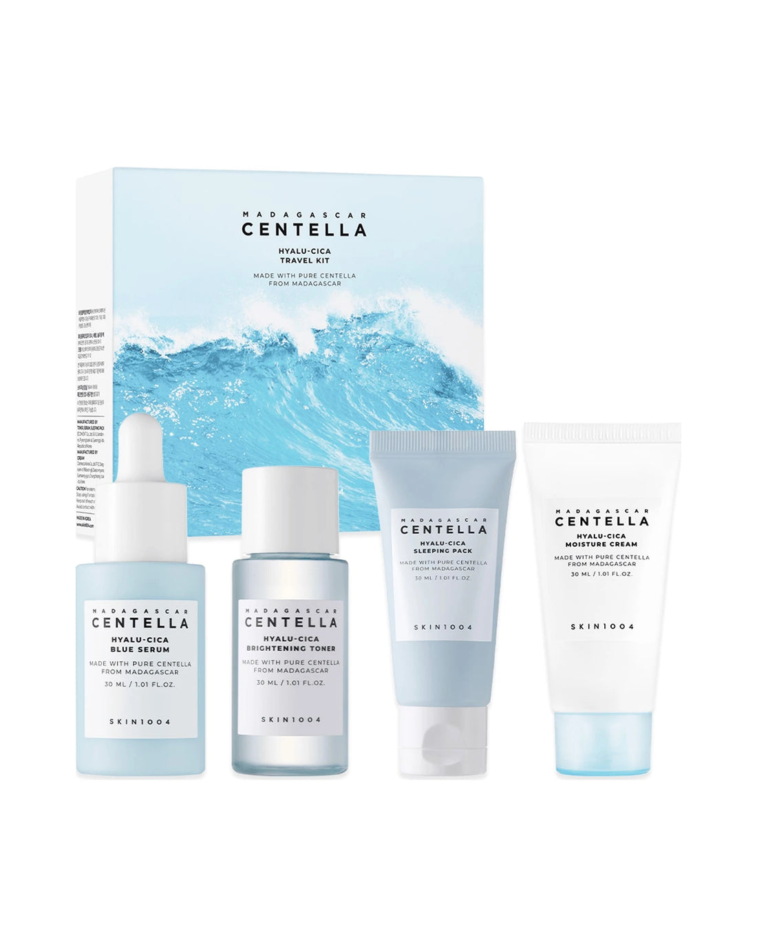 Skin1004 · Madagascar Centella Hyalu-cica Travel Kit · 30 ml x4