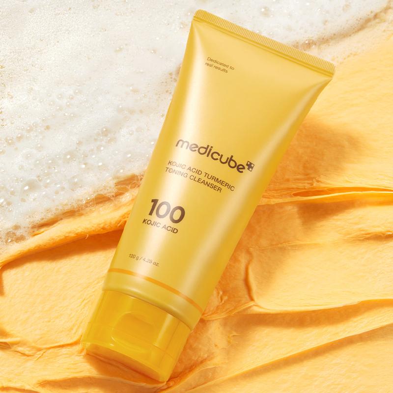 Kojic Acid Turmeric Duo: Toning  Cleanser + Serum - 2 duos (Kit Limpieza Hidratante)