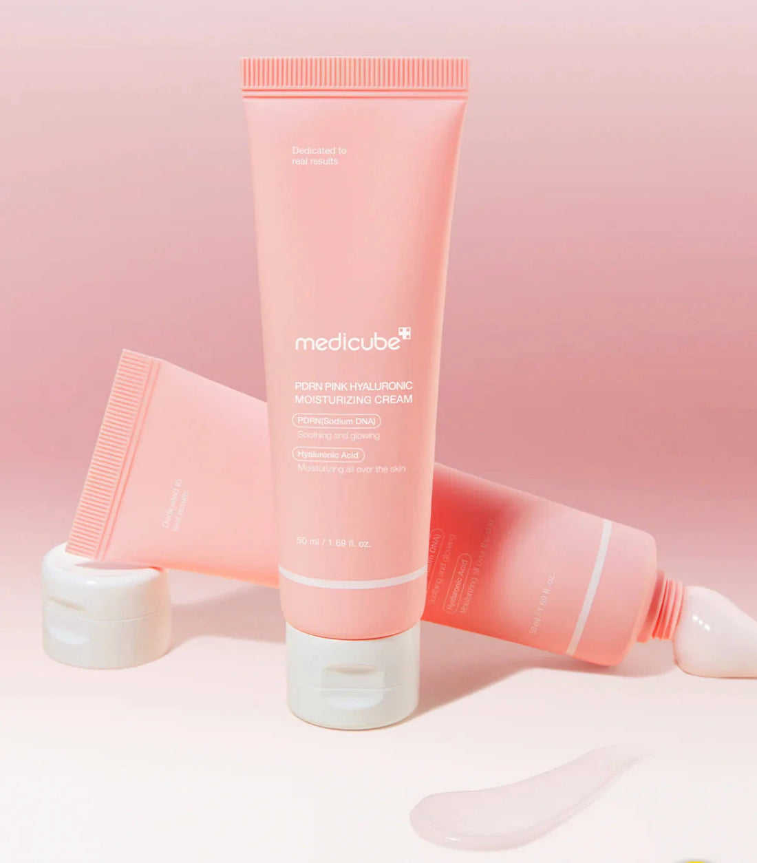 PDRN Pink Hyaluronic Moisturizing Cream - 5 pzas (Crema Hidratante/ Elasticidad)