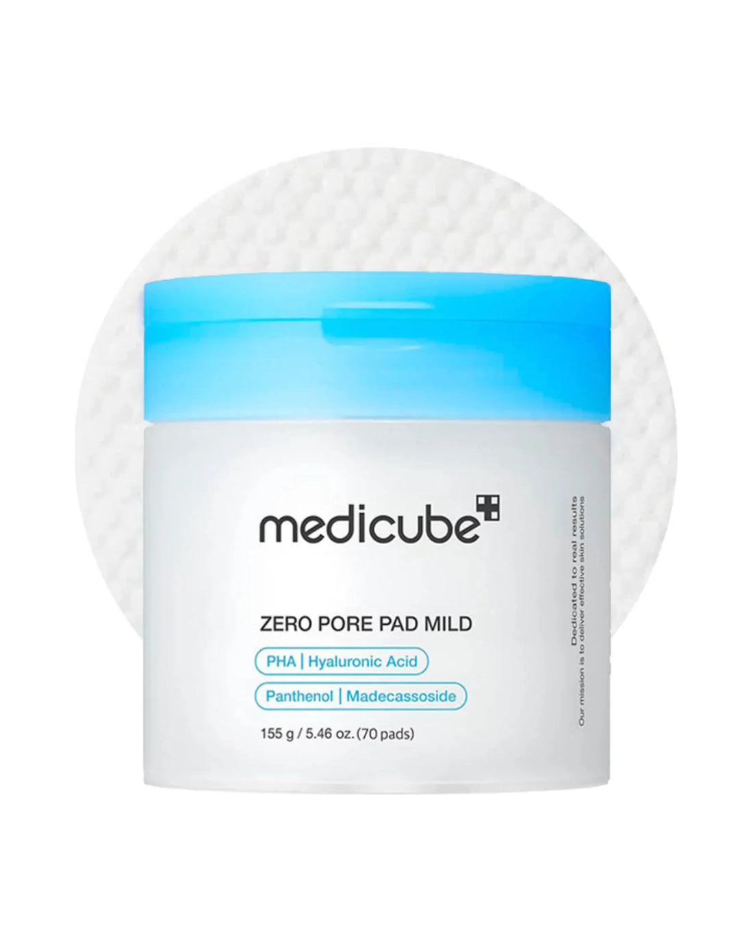 Medicube · Zero Pore Pad Mild · 155 g / 70 piezas