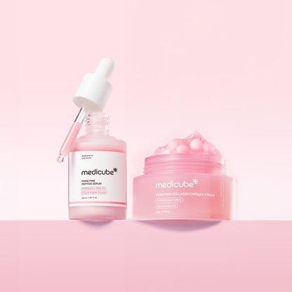 PDRN Pink Duo: Serum + Capsule Cream - 2 duos (Kit Hidratante)