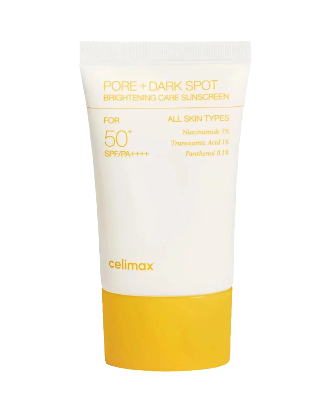 Celimax · Pore + Dark Spot Brightening Care Sunscreen · 50 ml