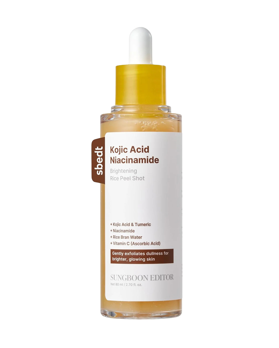 Kojic Acid Niacinamide Brightening Rice Peel Shot (Exfoliante Iluminador de Arroz)