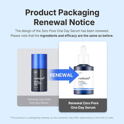 Zero Pore One Day Serum (Suero para Poros Exfoliante)